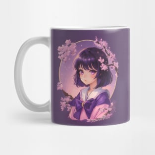 Royal Purple Galaxy Girl Mug